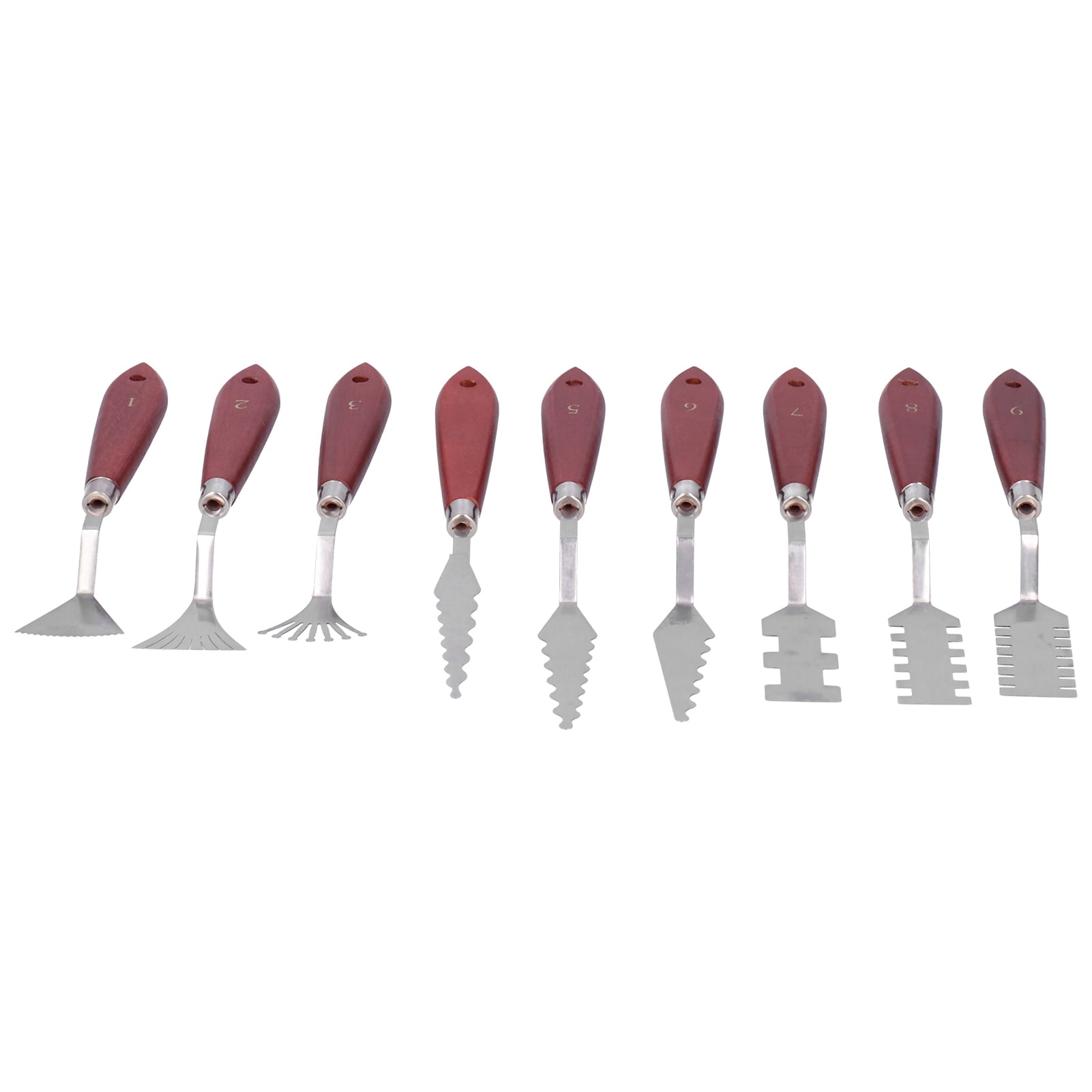 9Pcs Palette Knife Stainless Steel Spatula Palette Knife Painting Tools