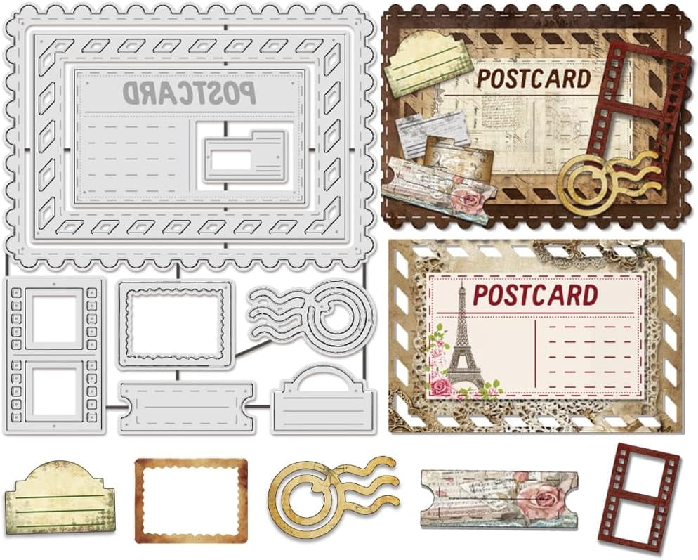 9pcs Irregular Frame Metal Die Cuts - Wave Square Cutting Dies For DIY Scrapbooking, Card Making, Paper Craft - View #10