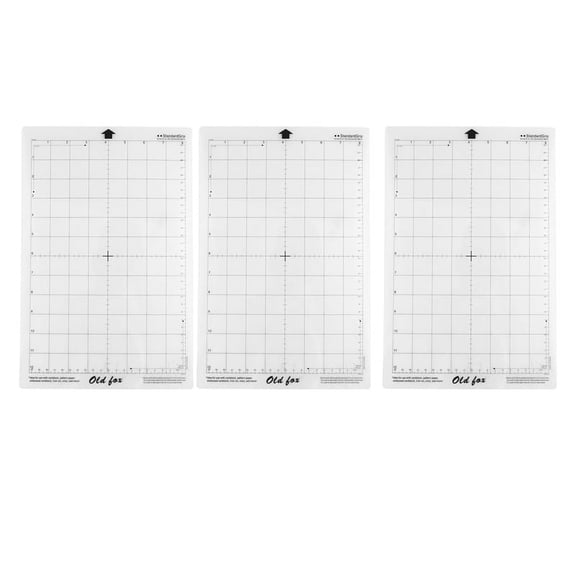 9Pcs Replacement Cutting Mat Adhesive Mat with Measuring Grid 8 By 12-Inch for Silhouette Cameo Plotter Machine,9 x sheet cutting mat,white