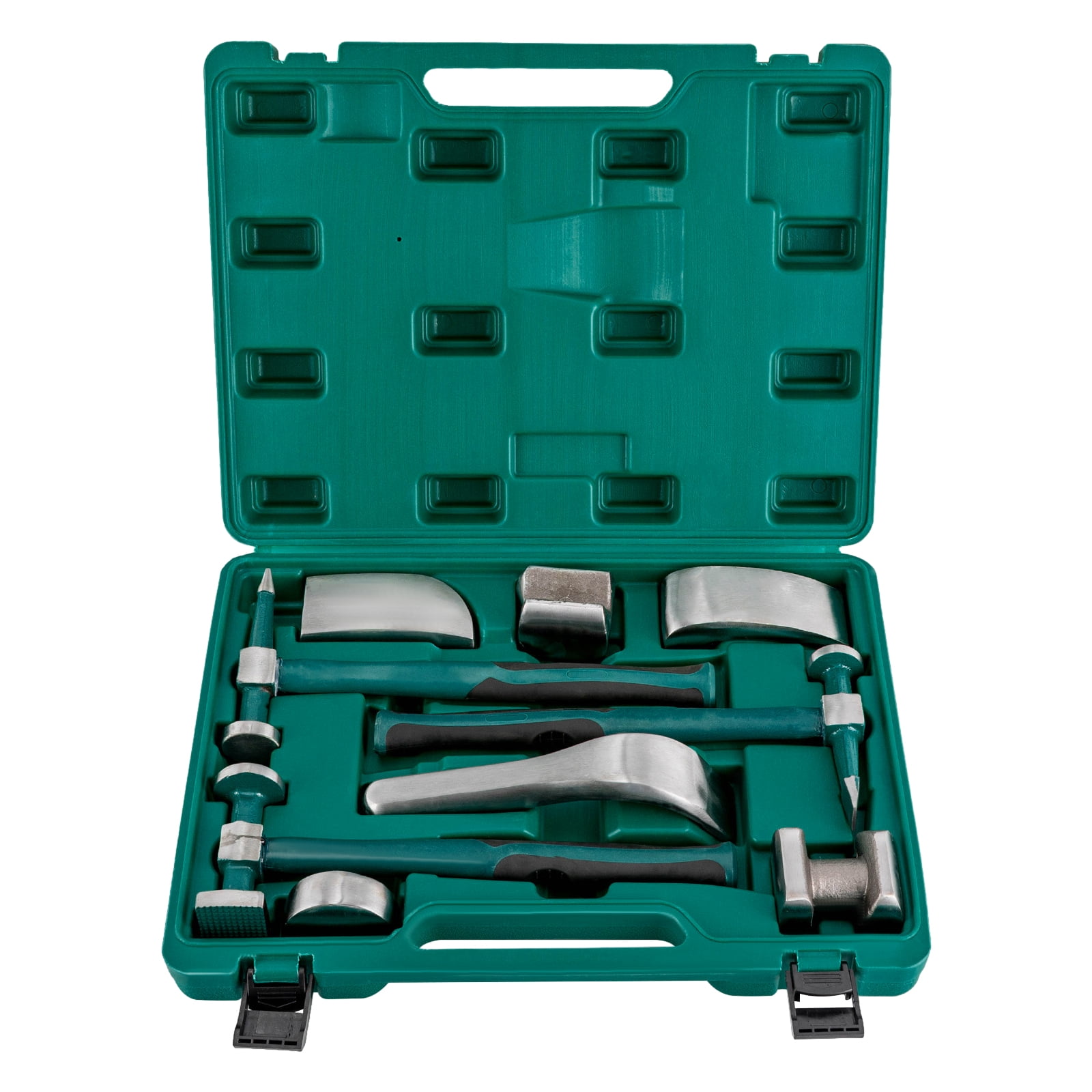 9Pcs Set Car Auto Body Work Hammer Fender Hand Tool Dent Crowbar Repair