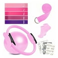 thumbnail image 1 of 9Pcs/Set Yoga Fitness Kit with Pilates Ring Yoga Ring Ball Grip Socks 5 Booty Resistance Band Stretching Belt Home Gym Fitness Equipment, 1 of 8