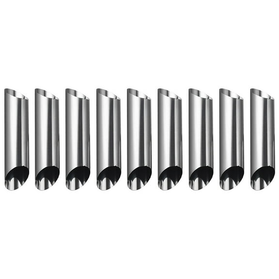 9Pcs Stainless Steel Cannoli Tubes Cream Horn Forms Pancake Making Tools DIY Baking Tools