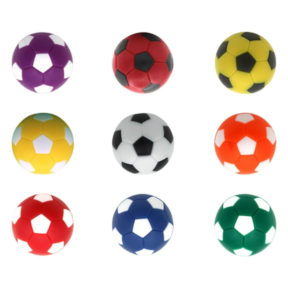 9Pcs Table Soccer Foosballs Replacements Foosballs Table Balls Enduring Tabletop Game Small Football Table Soccer Balls