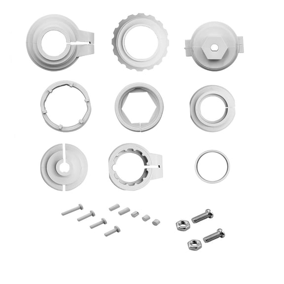 9Pcs Trv Valve Adapter Connector For Tuya Zigbees Wifi Smart Radiator Thermostat Valve M30*1.5/M28*1.5 Head Adapter