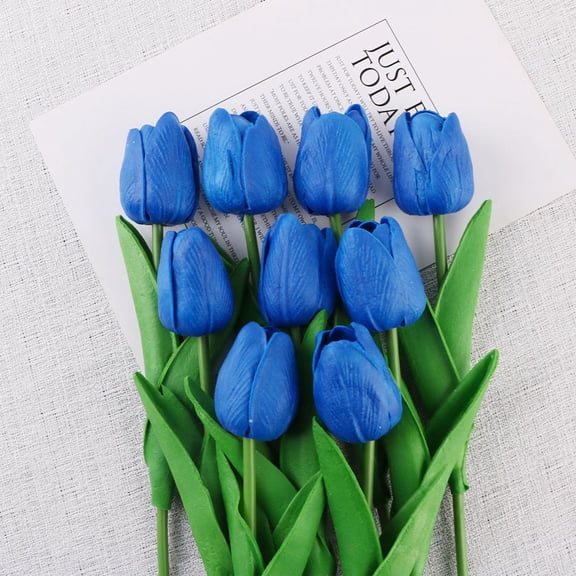 9Pcs Tulips artificial flowers Faux Flowers Fake tulips Flowers Mother's Day Easter Valentine’S Day Gifts Gifts, Artificial Flower Decorative for Living Room, Dining Table, Wedding 13.4"