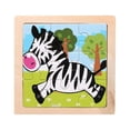 thumbnail image 1 of 9Pcs Wooden Jigsaw Puzzle with Vibrant Cartoon Patterns, Educational Brain Teaser for Logic Training, Durable Wood Construction, Fun Home Activity, White, 1 of 1