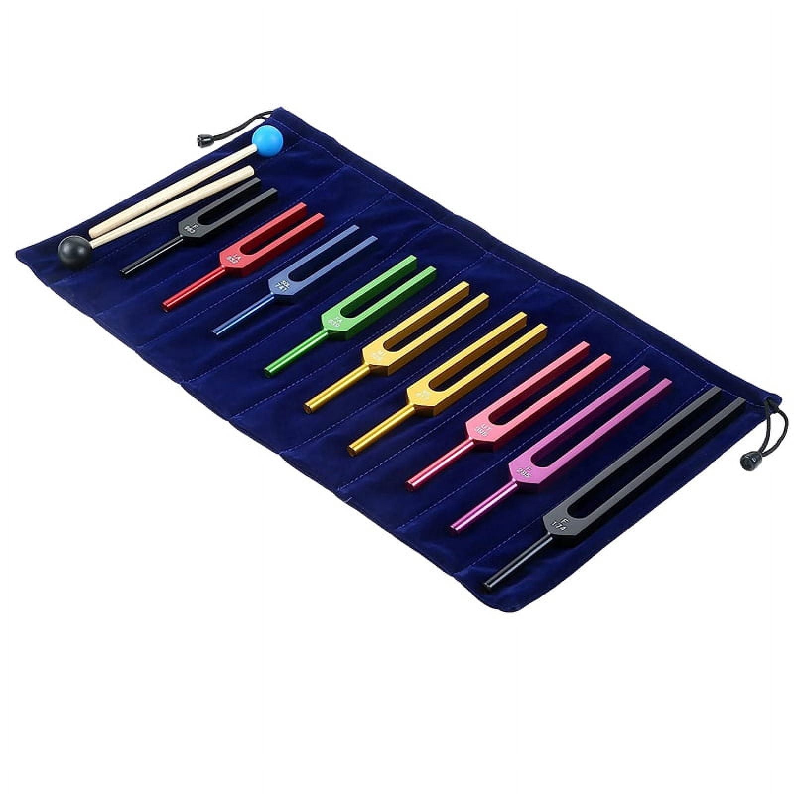 9Piece Tuning Fork Set,Tuning Forks for Healing Chakra,Sound Therapy