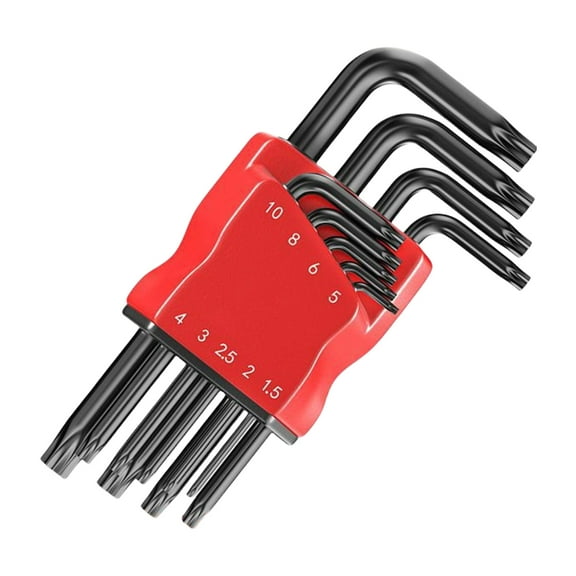 9Piece/set Torxs Star Wrench Hex Key Steel Hex Head Spanner Professional Repair Tool For Mechanics And DIY Projects