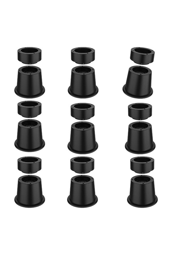 9Pieces Furniture Risers 2Inch Thick Rubber Bed Leg Elevators for Sofa Desk