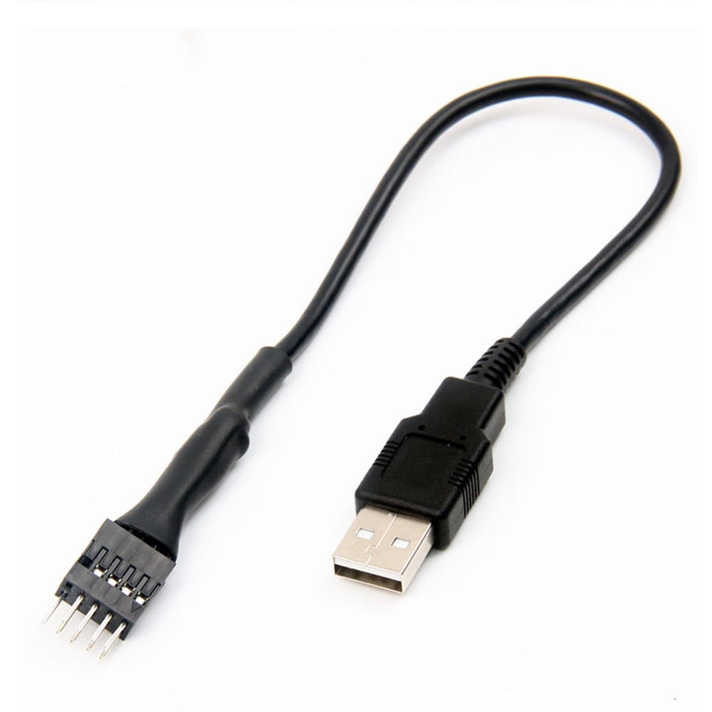 9Pin Male to External USB A Male PC Mainboard Internal Data Extension ...