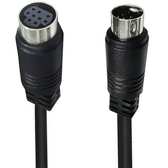 9Pin Mini DIN Cord S-Video Video Cable 9Pin Mini Din Adapter Extension Cable