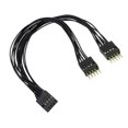 thumbnail image 1 of 9Pin Motherboard Switcher Splitter Cable Computer Motherboard Extension Cable 9 Pin 1 Female to 2 Male Y Splitter, 1 of 8
