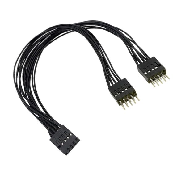 9Pin Motherboard Switcher Splitter Cable Computer Motherboard Extension Cable 9 Pin 1 Female to 2 Male Y Splitter