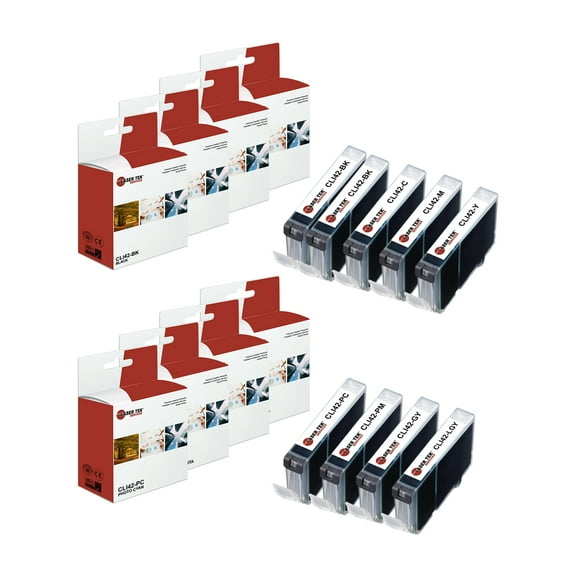 9Pk LTS CLI-42 BK/C/M/Y/PC/PM/GY/LGY HY Compatible for Canon Pixma PRO-100 Ink