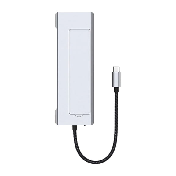 Aluminum Magnetic Docking Station with Hard Drive Bay 100W Power Delivery 4K HDTV Gigabit USB 3.2 for Notebook