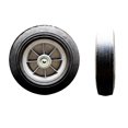 thumbnail image 1 of 9T14L1 FG9T14L10000 Rubbermaid Tilt Truck 10 Inch Flat Free Replacement Wheel, 1 of 2
