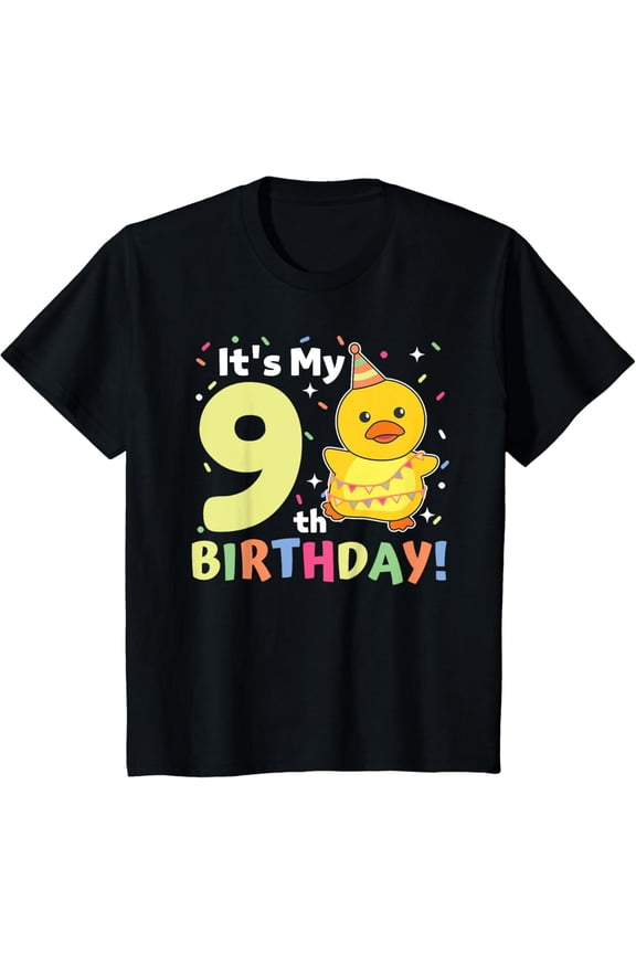 9Th Birthday Duck For Children Nine Years Old T-Shirt