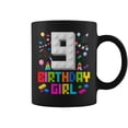 9Th Birthday Girl Master Builder 9 Years Old Building Block Coffee Mugs ...