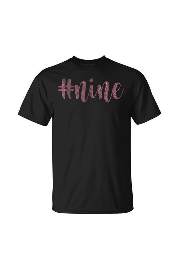 9Th Birthday Girls Rose Hashtag Nine 9 T-Shirt Size S-5XL