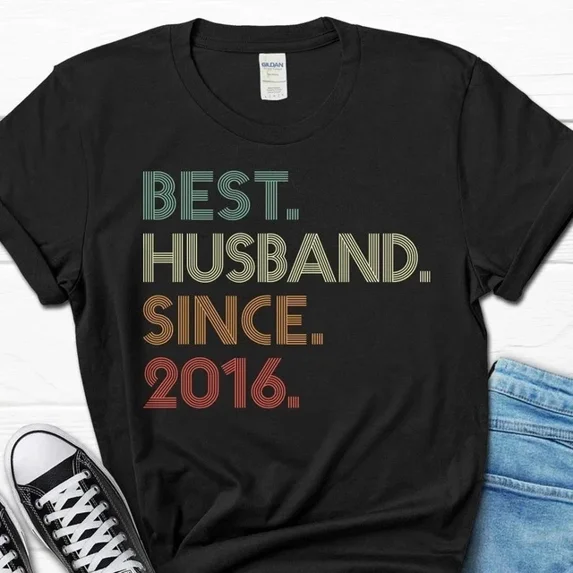 9Th Wedding Anniversary Gift For Husband, Best Husband Since 2016 Shirt, 9 Unisex S-5XL Hot Trending Shirt, Vintage Birthday Gift