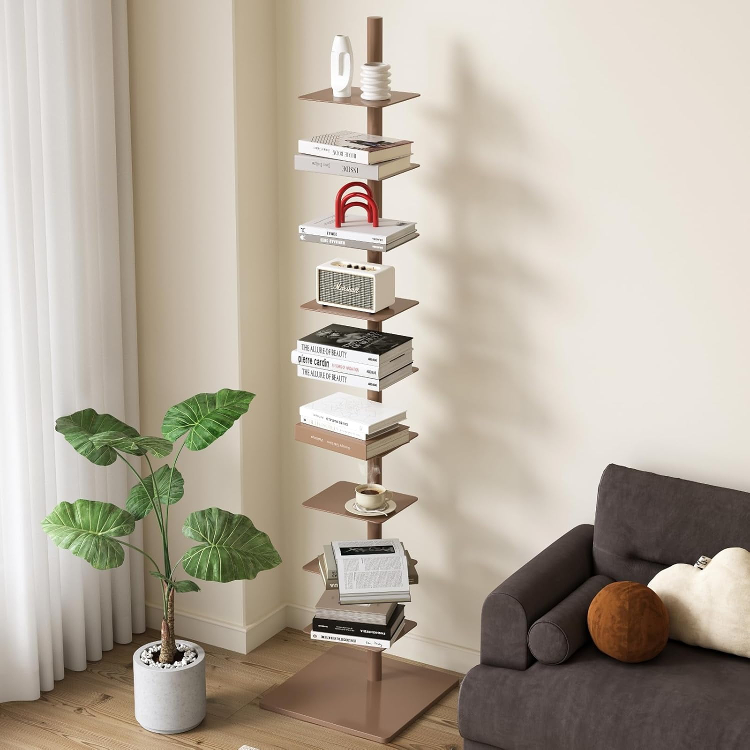 Spine Bookshelf Tower | How to Build a Vertical Book Tower – HRPL