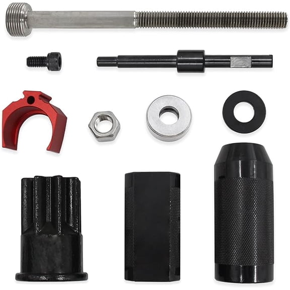9U-6891 Injector Sleeve Remover Installer Set+9U-7227 Injector Height Tool+J-38587-a Engine Barring Socket for Caterpillar CAT 3406E C-15 C-16 Engines (8 PCS)