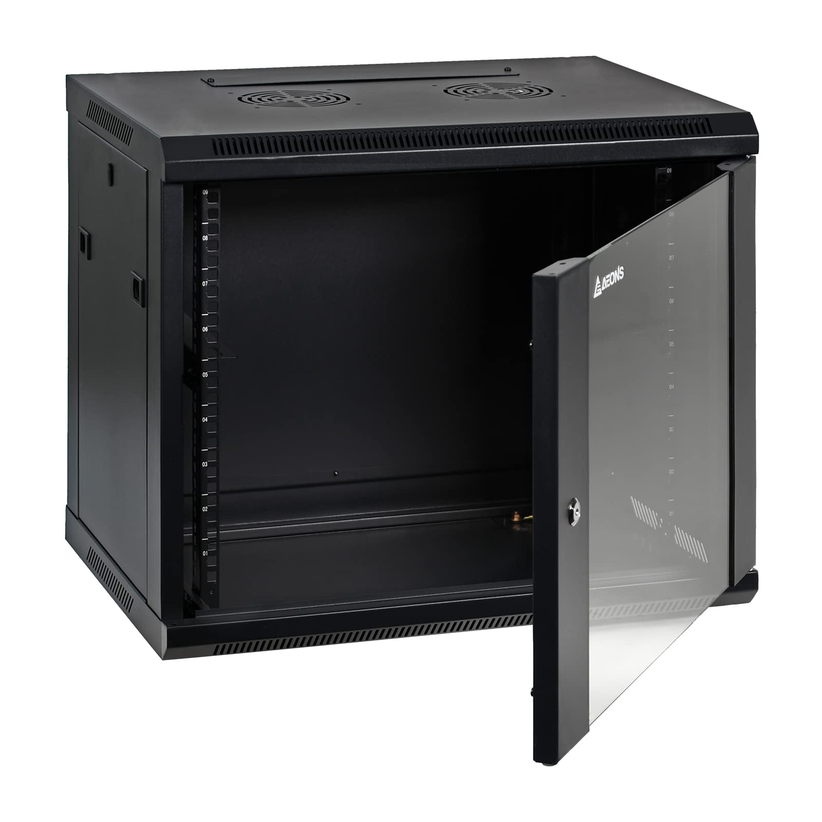 9U Professional Wall Mount Network Server Cabinet Enclosure 19-Inch ...