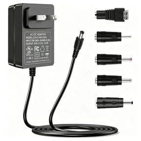 LinQingQ 9V 1.5A Power Supply Adapter AC 100-240V to DC 9V Charger with Multiple Tips, Compatible with Arduino UNO MEGA, Schwinn Elliptical, Crosley Record Player CR8005A