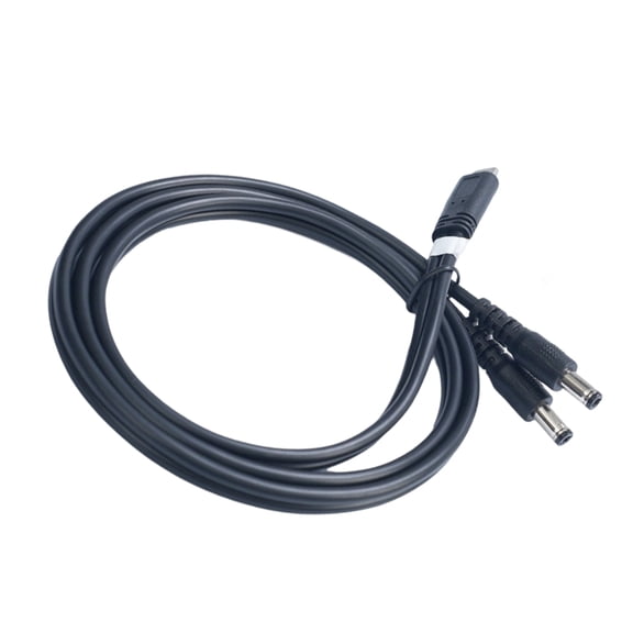 9V 12V PD Adapter Cable Type C To 2X 5.5x2.1mm Male For Camera Broadcast System