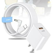 9V 20W Dual Port Fast Charger Block with USB-C to DC Cable for Medela Pump-in-Style Advanced Breast Pump Replaces Part #67174 or 920.7010 9207010 Charging