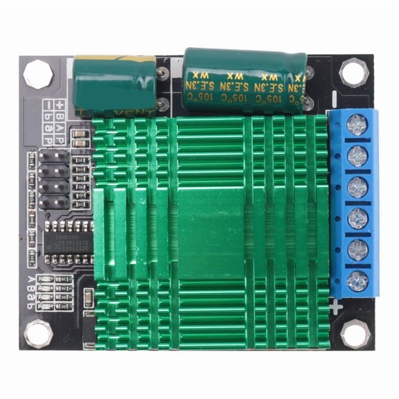 9V-30V 60A PWM DC Motor Driver Module Dual-Channel PWM Regulator Module,1 x Module,Black&green