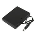 thumbnail image 1 of 9V Power Supply 6 x AA Battery Switched Holder Enclosed Box 2.1mm DC Male Connector, 1 of 5