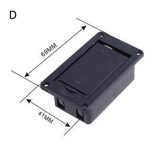 9V Battery Holder Box for Acoustic Guitar and Bass Pickup Replacement