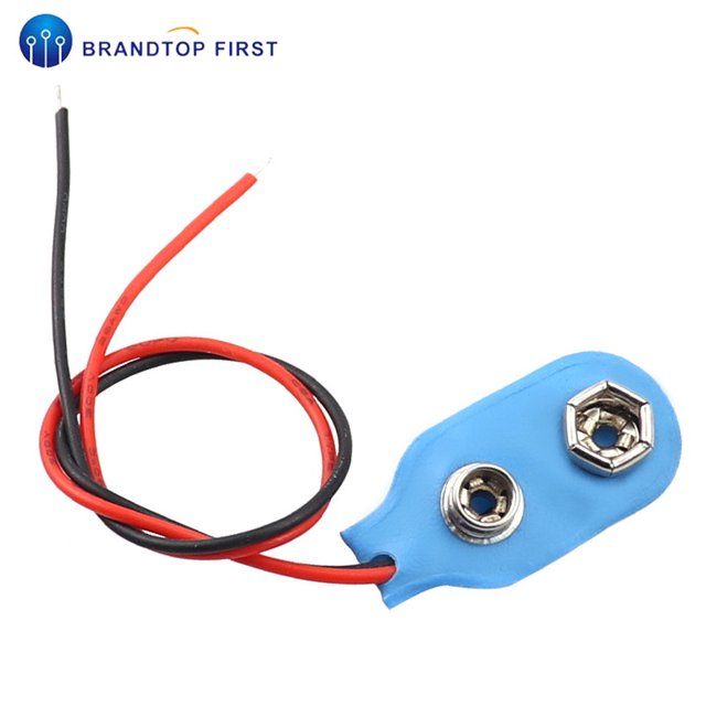 9V Battery Snap Connector clip Lead Wires holder I type