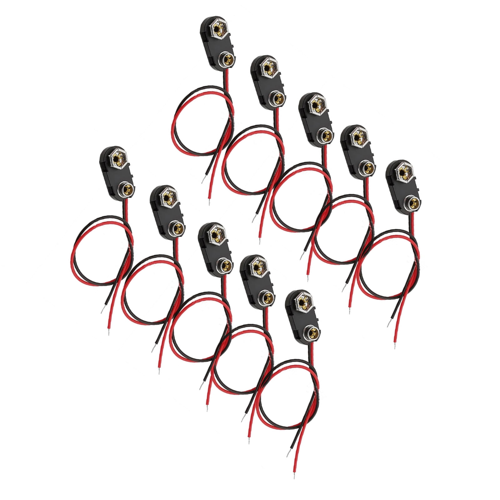 9V Battery Wiring Buckle 9V Battery Button 9V Battery Hard Shells 9V ...
