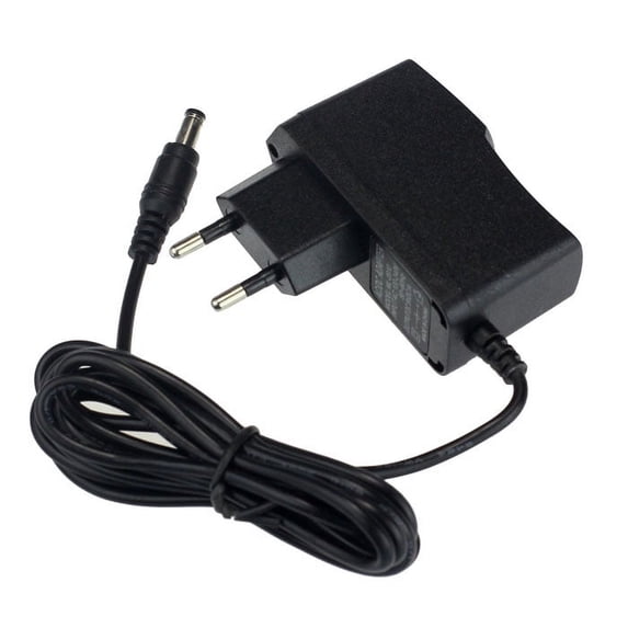 9V DC Power Adapter 1A - 5.5x2.1mm Tip Universal 100-240V AC Input Wall Plug, 6.6FT Cord Replacement Charger for Electronics, Switching Mode Power Supply, European Standard
