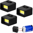 thumbnail image 1 of 9V LED Flashlight, Mini Pocket Flashlight with COB Light, Waterproof Portable Emergency Light for Camping, Hiking and Outdoor Use ( Battery not included ), 1 of 7