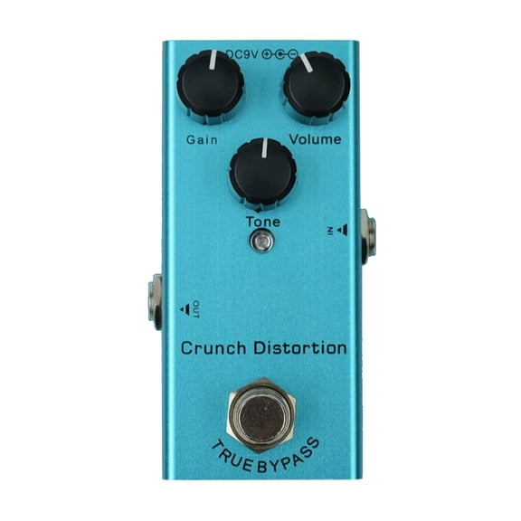9V Small Guitar Effector - 10 Customizable Sound Modes, Compact Vintage Overdrive Pedal for Professional Performances