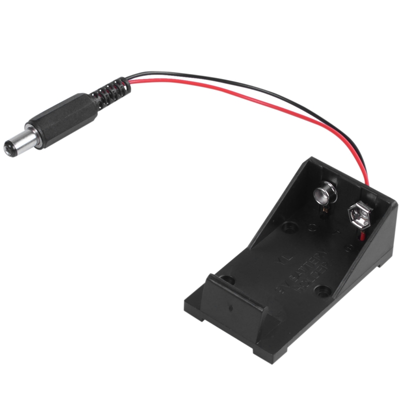 9V Volt Battery Holder Box Case Plug 5.5X2.1 for Breadboard Power