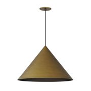 9W 1 Led Pendant-13.25 inches Tall and 21.5 inches Wide-Antique Brass Finish Bailey Street Home 174-Bel-4965043