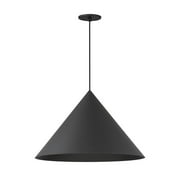 9W 1 Led Pendant-13.25 inches Tall and 21.5 inches Wide-Black Finish Bailey Street Home 174-Bel-4965044