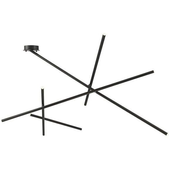 9W 9 Led Flush Mount 36.13 Inches Wide By 33 Inches High-Black Finish Eurofase Lighting 36249-015