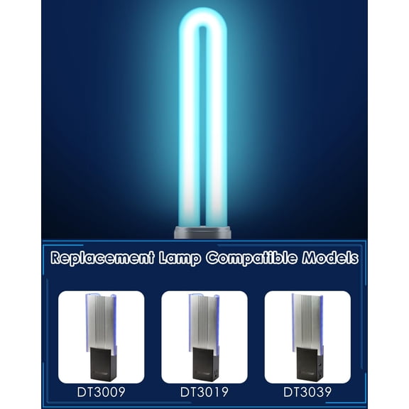 9W Bulbs 21050 Replacement Compatible with DynaTrap Models DT3009, DT3019 and DT3039, U Shape Replacement Bulbs Light (4 Pack)