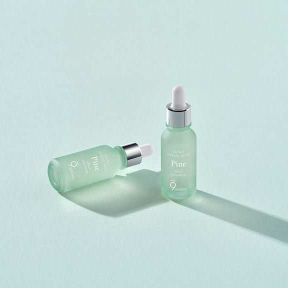 [9wishes] Pine Ampule Serum 0.85 Fl. Oz, Pore Reducer & Sebum Control & Dead skin cells - Repair & Purify Skin - Soothing Redness Irritation - Pore Refining Serum Soothing Moisturizing Hydration