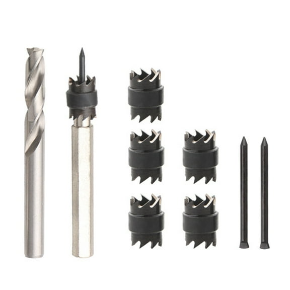 9X Electric Welding Drill Kit, Double-sided Blades Cutter Set for Power Drill Spot Welding Hex