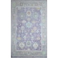 thumbnail image 1 of 9X12 Colour Full Oushak Area Rug For Home Decoration Handmade Hand-Knotted Purple, Lt Grey, Ivory, M Blue, Wool Area Rug, 1 of 9