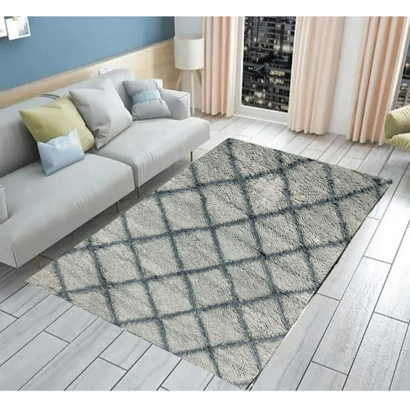 9X12 Hand Woven Morroccan Area Rug , Bedroom Decor Rug, Living Room Rug Semiworsted Wool Known for its softness and fine fibers often used in athletic appear.