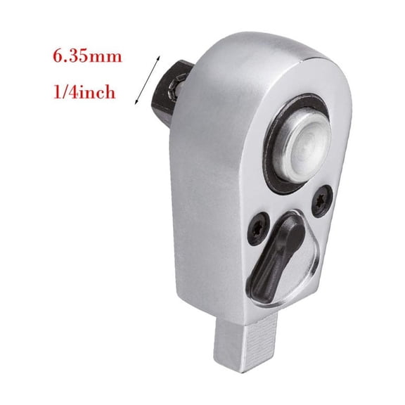 9X12Mm Open Ratchet Torque Wrench With Quick Release Head Steel Construction 1/4 3/8 1/4 Inch Silver Insert Ratchet Tool For Automotive And Diy Projects 6.35Mm