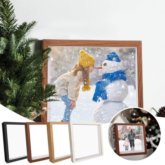 9X9 Inch White Shadow Box Picture Frame, Deep Hollow Display Case, Square Picture Frame for Photo Wall Display, Dry Preserve Mementos Home Decor, 1 Pack