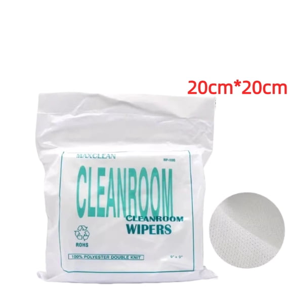 9X9 inch CLEANROOM WIPERS for Printer No detegent needed Excellent Absorbency Both for dry and wet uses Nozzle Cleaning Screen Lens Cleaner Instrument Optics Cleaner Lint-Free Wipes